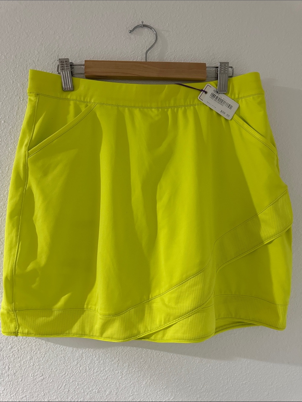 Peter Millar Neon Yellow Active Golf Skirt